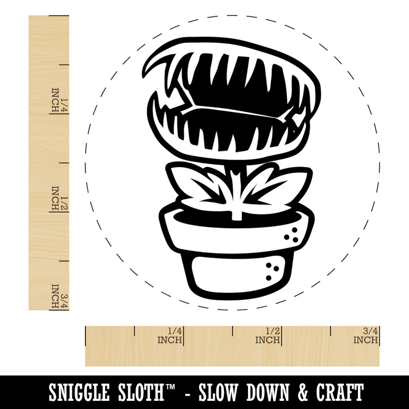 Venus Fly Trap Carnivorous Plant Rubber Stamp for Stamping Crafting Planners