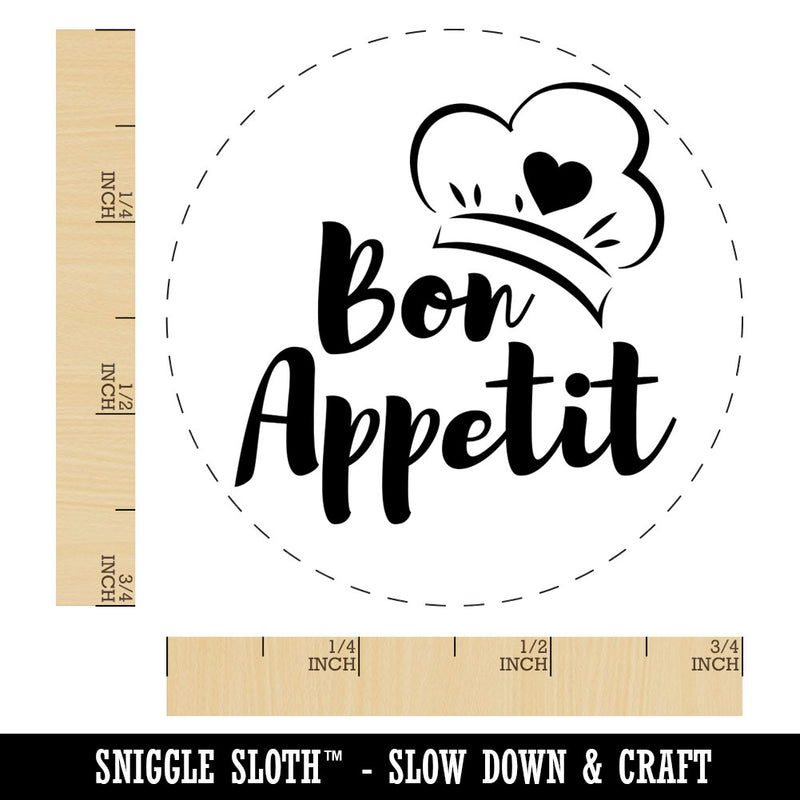 Bon Appetit Love Cooking Baking Rubber Stamp for Stamping Crafting Planners