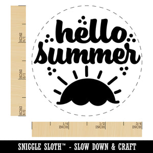 Hello Summer Rubber Stamp for Stamping Crafting Planners