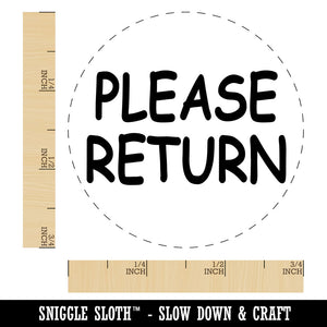 Please Return Rubber Stamp for Stamping Crafting Planners