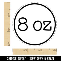 8 oz Ounce Weight Label Rubber Stamp for Stamping Crafting Planners
