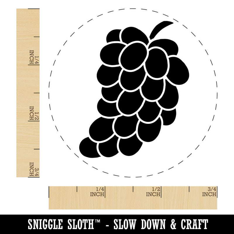 Bundle of Grapes Fruit Solid Rubber Stamp for Stamping Crafting Planners