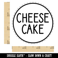Cheesecake Flavor Scent Rounded Text Rubber Stamp for Stamping Crafting Planners