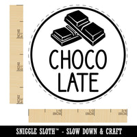 Chocolate Text with Image Flavor Scent Rubber Stamp for Stamping Crafting Planners