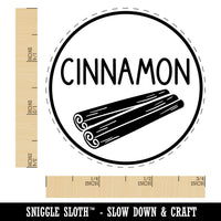 Cinnamon Text with Image Flavor Scent Rubber Stamp for Stamping Crafting Planners