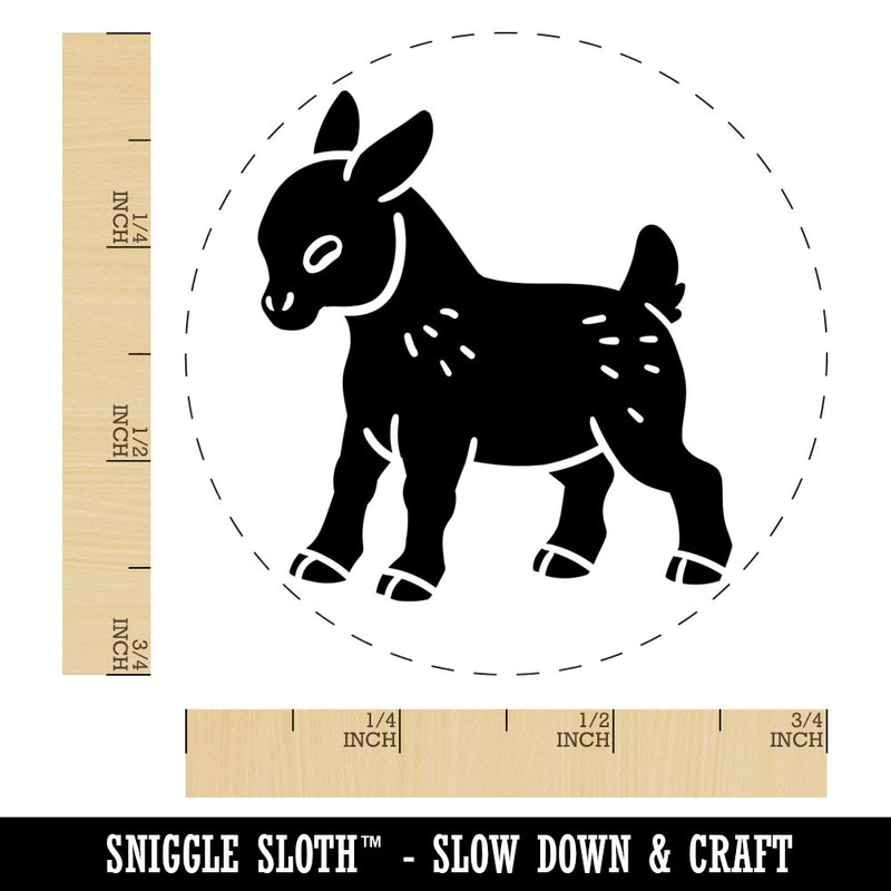 Cute Baby Goat Rubber Stamp for Stamping Crafting Planners