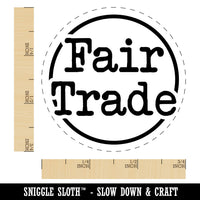 Fair Trade Typewriter Rubber Stamp for Stamping Crafting Planners