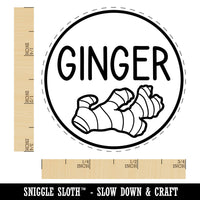 Ginger Text with Image Flavor Scent Rubber Stamp for Stamping Crafting Planners