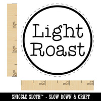 Light Roast Coffee Label Rubber Stamp for Stamping Crafting Planners
