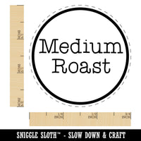 Medium Roast Coffee Label Rubber Stamp for Stamping Crafting Planners