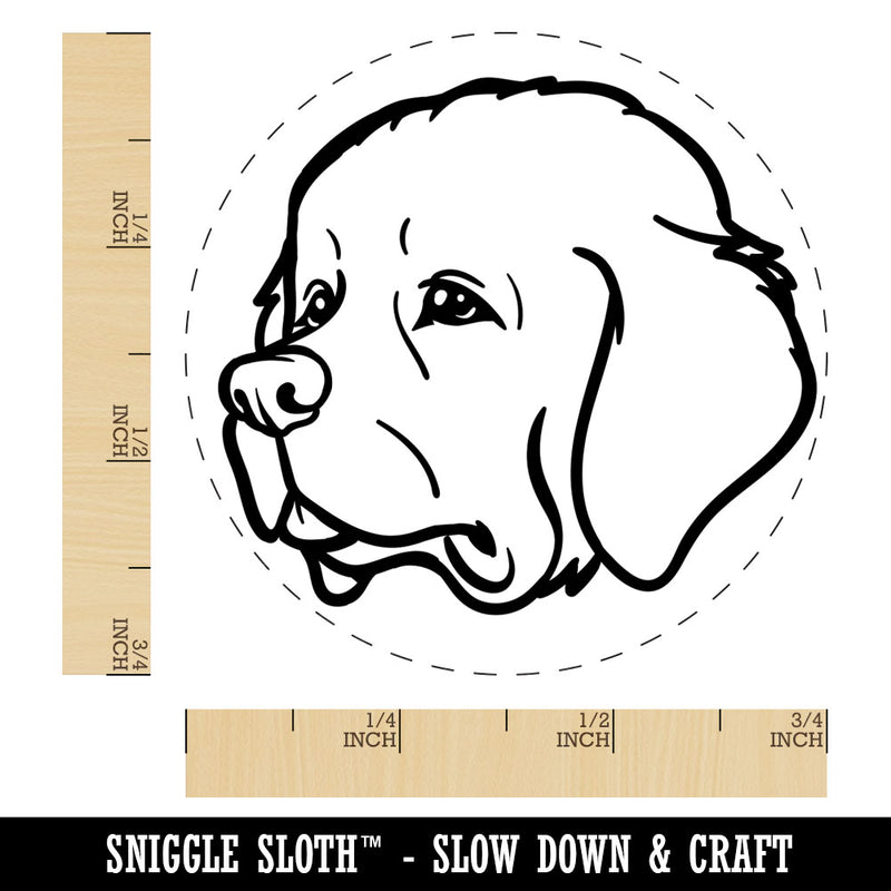 Newfoundland Dog Head Rubber Stamp for Stamping Crafting Planners