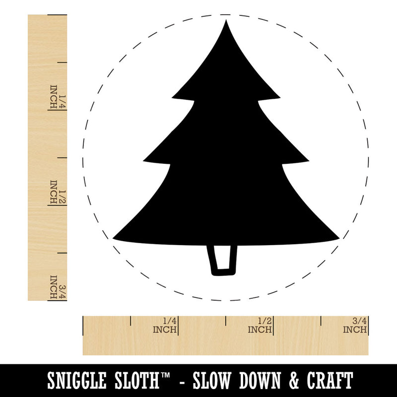 Pine Tree Cartoon Rubber Stamp for Stamping Crafting Planners