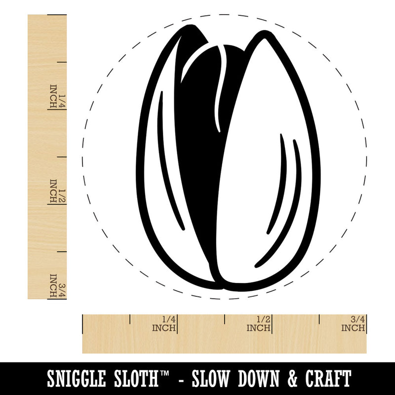 Pistachio Nut Drawing Rubber Stamp for Stamping Crafting Planners