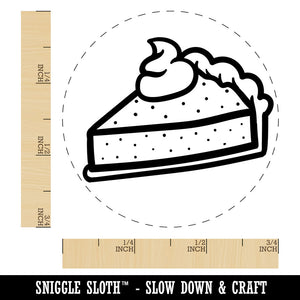 Slice of Pumpkin Pie Rubber Stamp for Stamping Crafting Planners