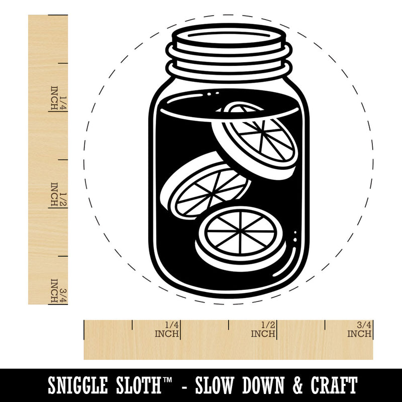 Sun Tea in a Mason Jar Rubber Stamp for Stamping Crafting Planners
