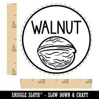 Walnut Text with Image Flavor Scent Rubber Stamp for Stamping Crafting Planners