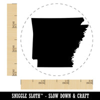 Arkansas State Silhouette Rubber Stamp for Stamping Crafting Planners