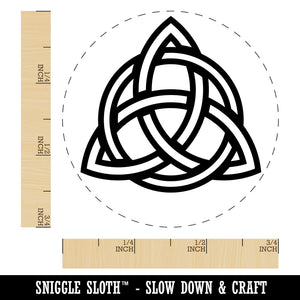 Celtic Triquetra Knot Outline Rubber Stamp for Stamping Crafting Planners