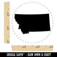 Montana State Silhouette Rubber Stamp for Stamping Crafting Planners