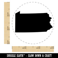 Pennsylvania State Silhouette Rubber Stamp for Stamping Crafting Planners
