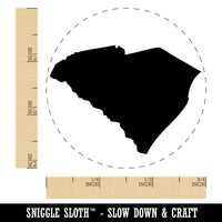 South Carolina State Silhouette Rubber Stamp for Stamping Crafting Planners