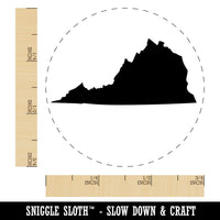 Virginia State Silhouette Rubber Stamp for Stamping Crafting Planners