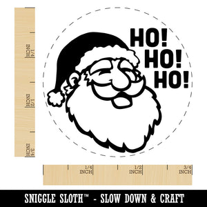 Christmas Santa Claus Saying Ho Ho Ho Rubber Stamp for Stamping Crafting Planners