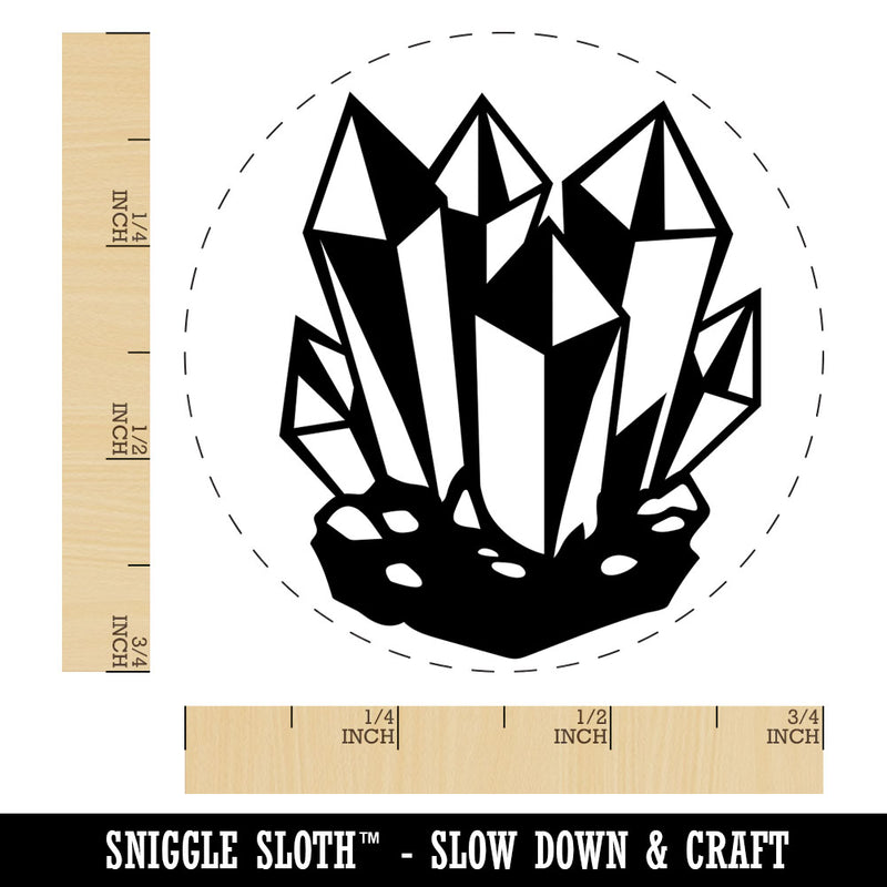 Crystal Geode Rubber Stamp for Stamping Crafting Planners