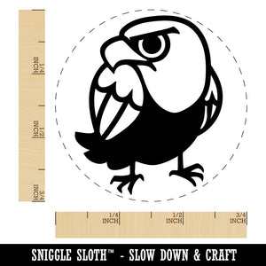 Cute and Grumpy Bald Eagle Rubber Stamp for Stamping Crafting Planners