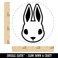 Cute Bunny Rabbit Head Rubber Stamp for Stamping Crafting Planners