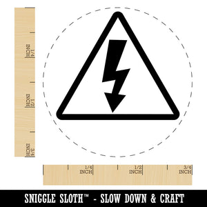 Electrical High Voltage Warning Sign Rubber Stamp for Stamping Crafting Planners