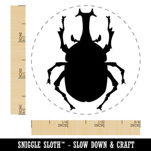 Horned Dynastid Rhinoceros Beetle Insect Rubber Stamp for Stamping Crafting Planners