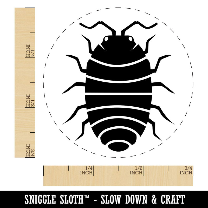 Isopod Pill Bug Woodlouse Rubber Stamp for Stamping Crafting Planners