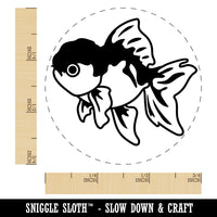 Lionhead Fancy Pet Goldfish Rubber Stamp for Stamping Crafting Planners