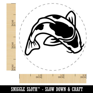 Spotted Koi Fish Rubber Stamp for Stamping Crafting Planners