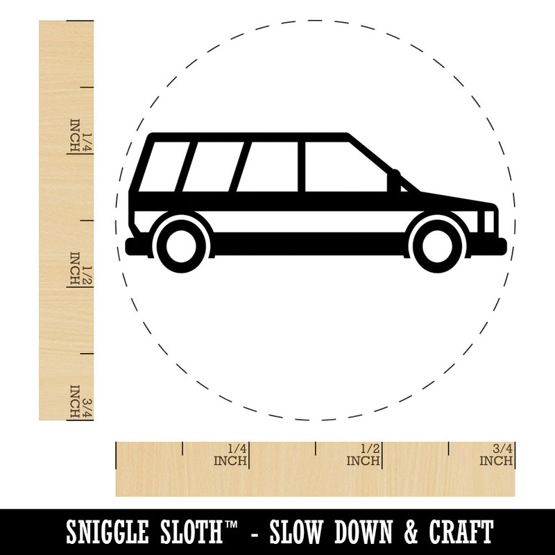 Station Wagon Family Car Vehicle Automobile Rubber Stamp for Stamping Crafting Planners