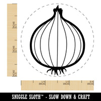 Vegetable Onion Plant Rubber Stamp for Stamping Crafting Planners