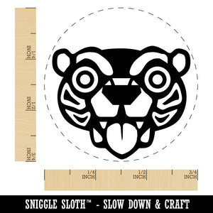 Wild Tribal Bear Face Rubber Stamp for Stamping Crafting Planners