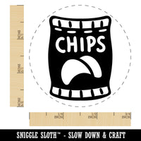 Bag of Potato Chips Snack Rubber Stamp for Stamping Crafting Planners