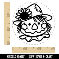 Cute Scarecrow Face Rubber Stamp for Stamping Crafting Planners