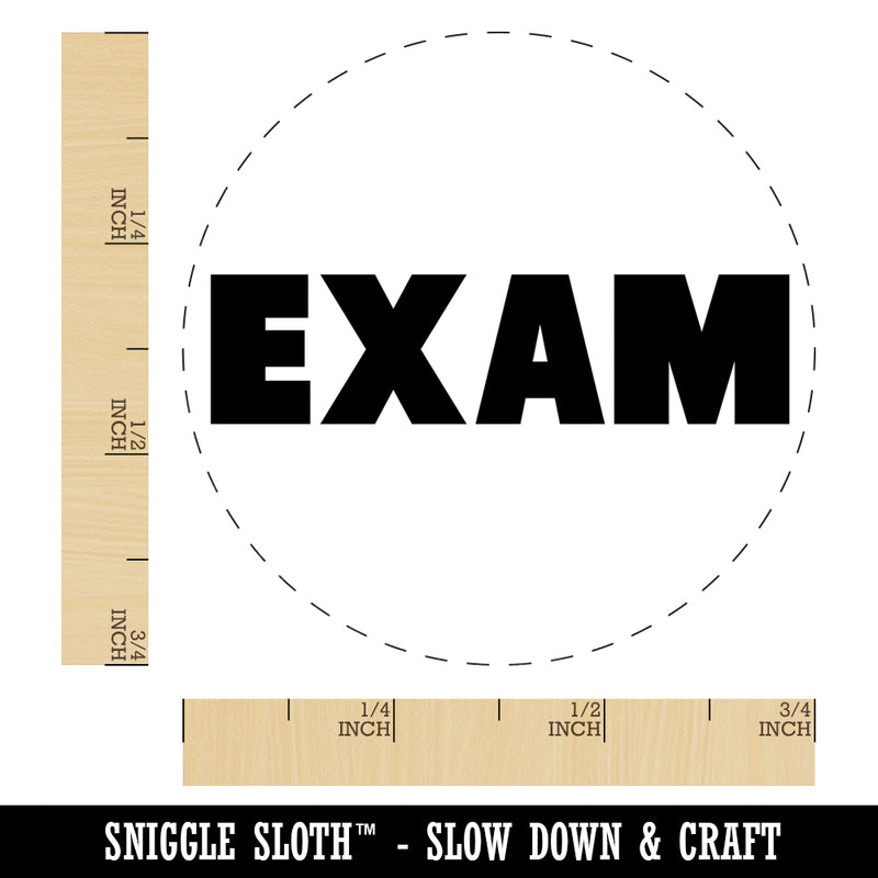 Exam Bold Text Test Teacher School Rubber Stamp for Stamping Crafting Planners