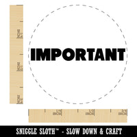 Important Bold Text Rubber Stamp for Stamping Crafting Planners