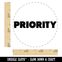 Priority Bold Text Rubber Stamp for Stamping Crafting Planners