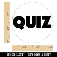 Quiz Bold Text Test Teacher School Rubber Stamp for Stamping Crafting Planners