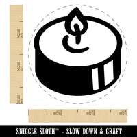 Tea Candle Light Rubber Stamp for Stamping Crafting Planners