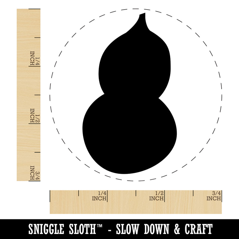Gourd Squash Solid Fall Thanksgiving Rubber Stamp for Stamping Crafting Planners