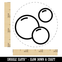 Soap Bubbles Rubber Stamp for Stamping Crafting Planners