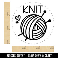 Ball Of Yarn Knit Knitting Rubber Stamp for Stamping Crafting Planners