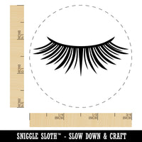 Cute Detailed Eyelashes Single Rubber Stamp for Stamping Crafting Planners