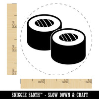 Sushi Roll Pair Rubber Stamp for Stamping Crafting Planners